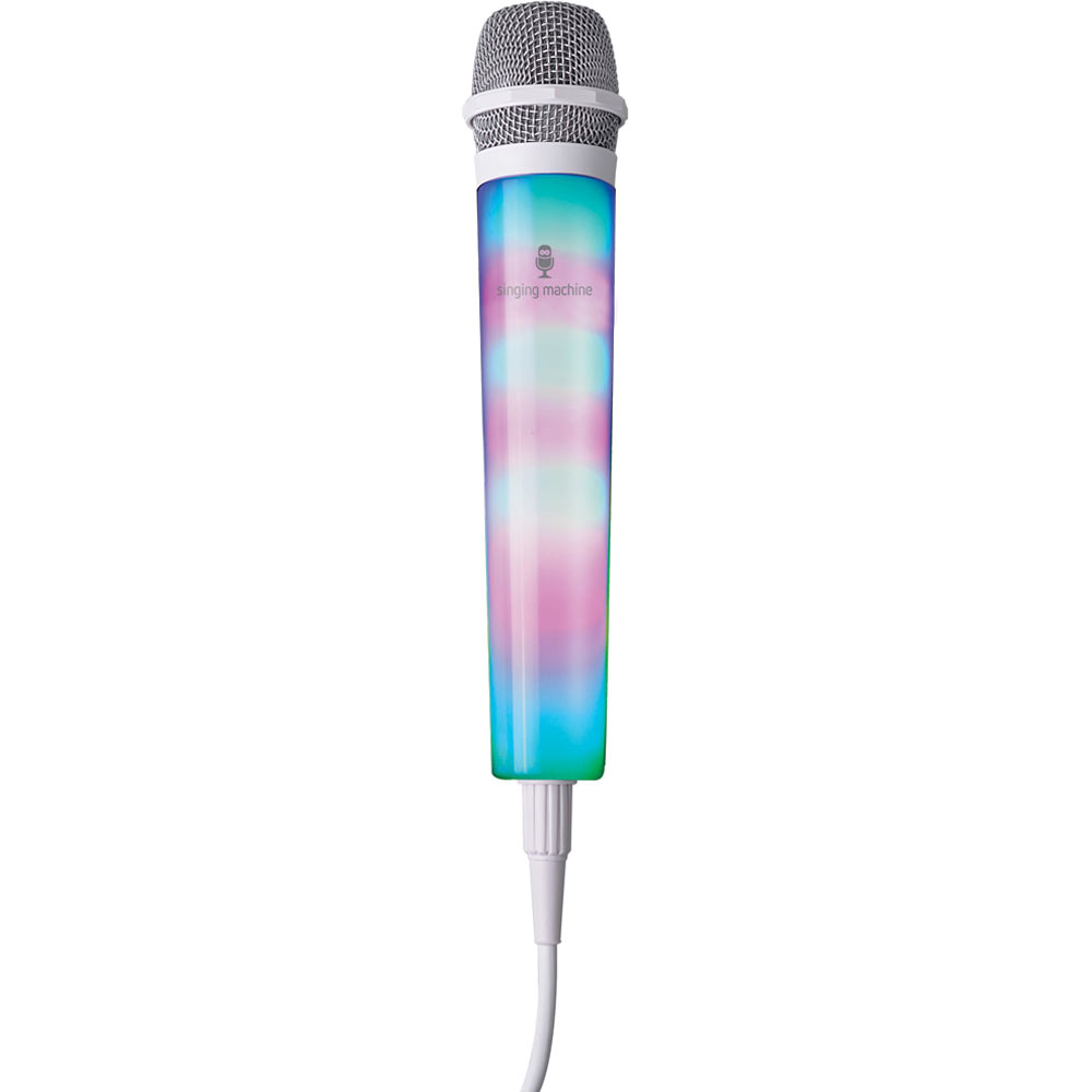 Singing Machine Unidirectional LED Light-Up Wired Microphone