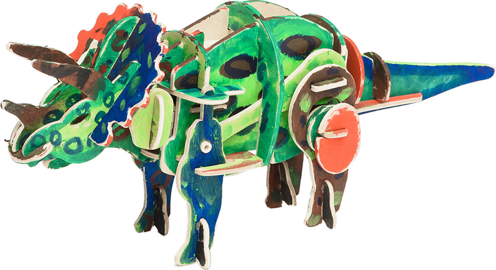 Kwik Kitz Walking Dinosaur Kit - 3D Triceratops