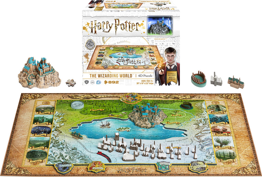 Harry Potter 4D Puzzle - 800 Piece: The Wizarding World