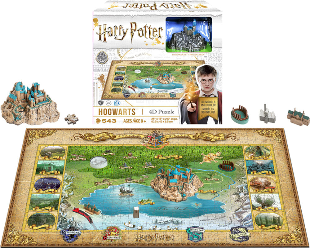 Harry Potter 4D Puzzle - 500 Piece: Hogwarts