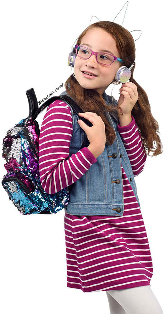 Magic Sequin Mini Backpack-Gradient/Silver