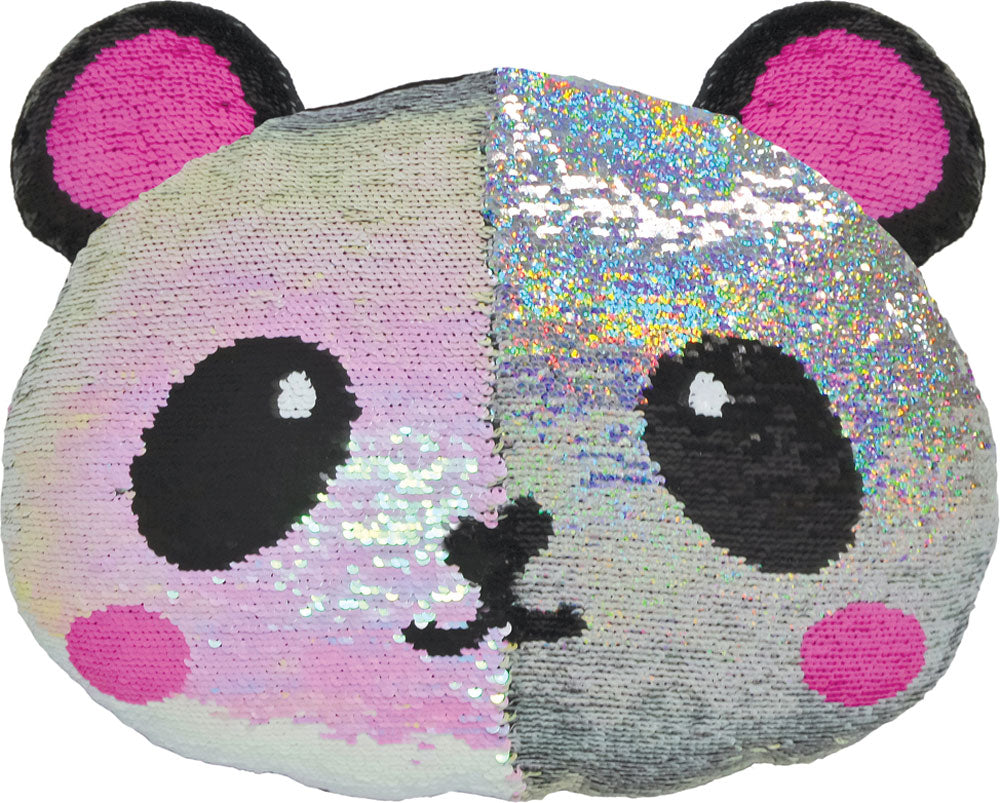 Panda Reversible Sequin Pillow
