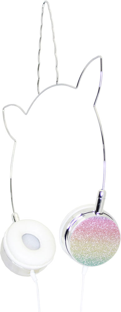American Jewel Unicorn Headphones - Glitter Rainbow