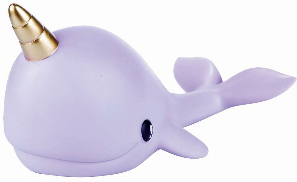 Narwhal Night Light - Purple