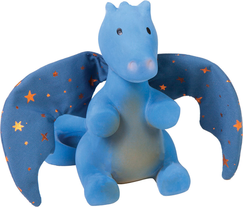 Tikiri Fairytales Rubber Rattle - Dragon