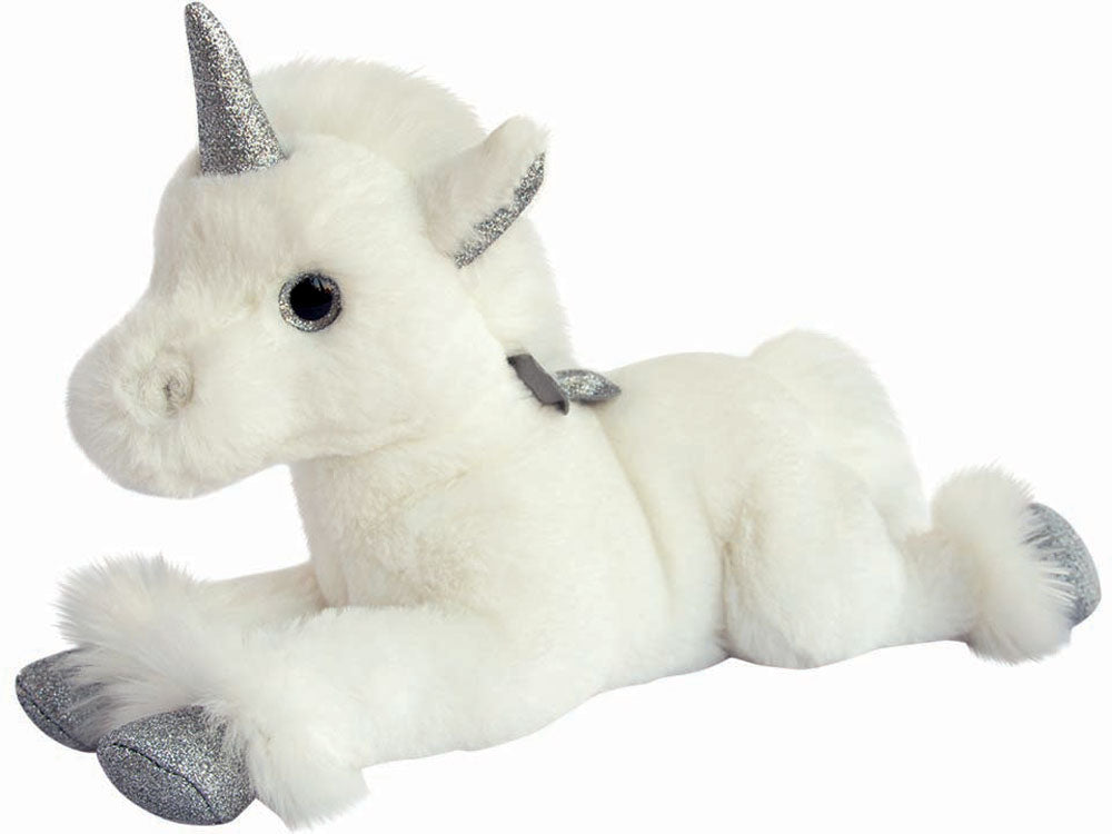 Histoire D'ors Silver Unicorn Plush
