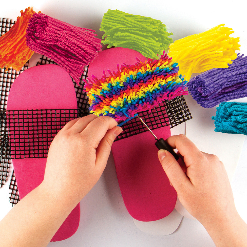 Latch Hook Slipper Kit