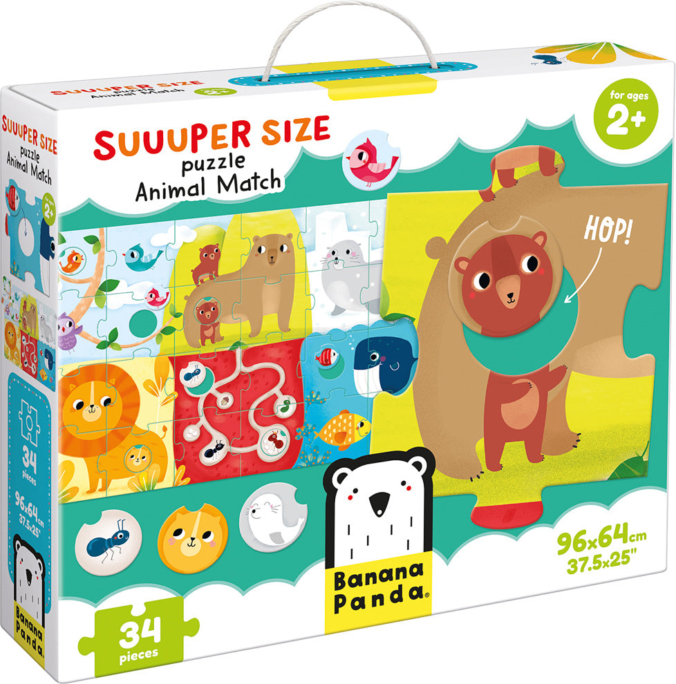 Suuuper Size Animal Match Puzzle