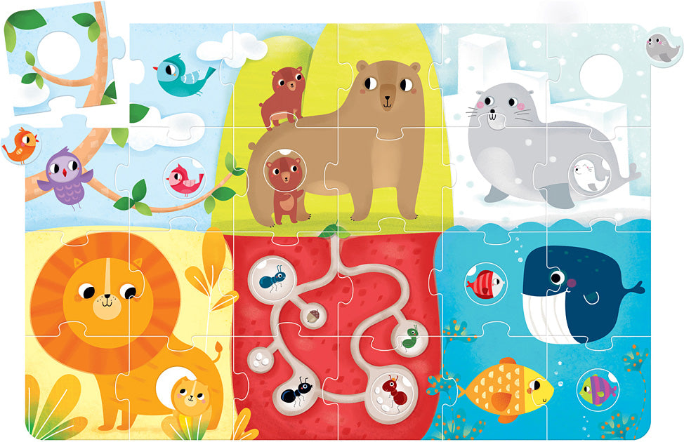 Suuuper Size Animal Match Puzzle