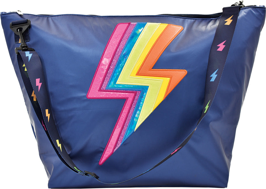 Navy Lightning Weekender Bag