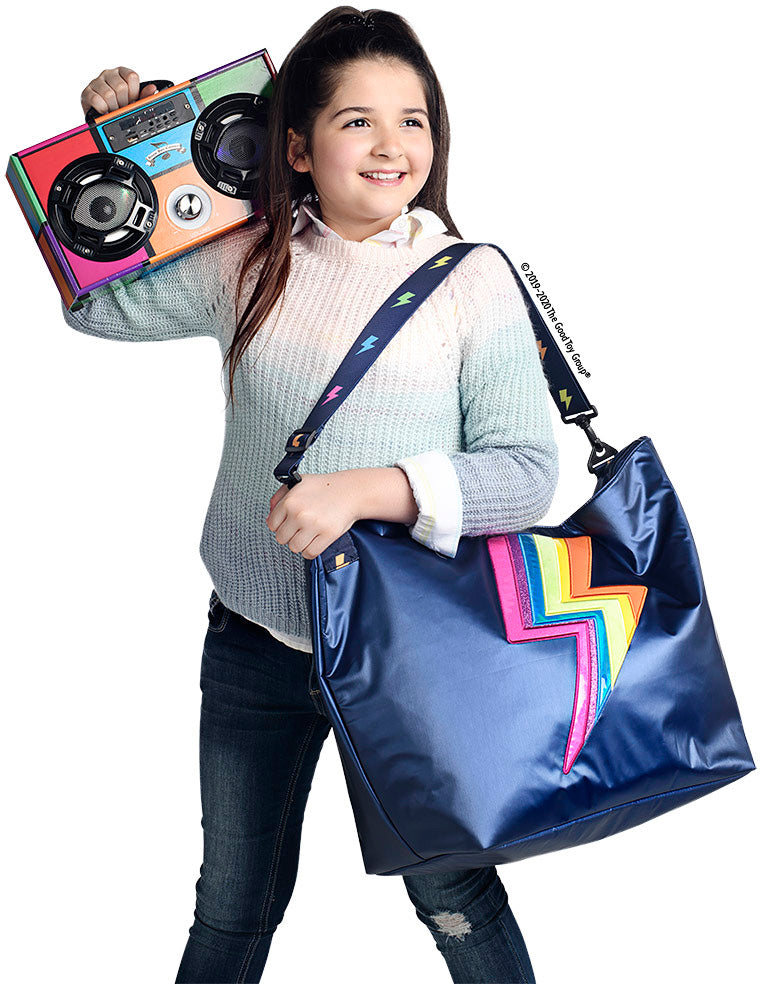 Navy Lightning Weekender Bag