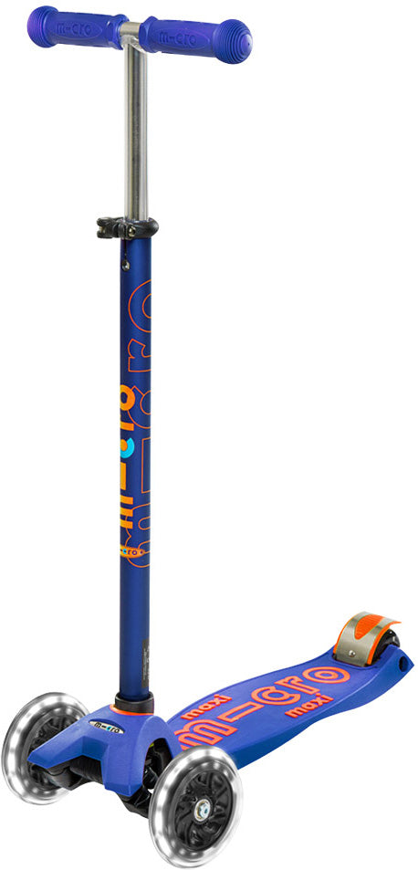 Micro Kickboard Maxi Deluxe LED - Blue