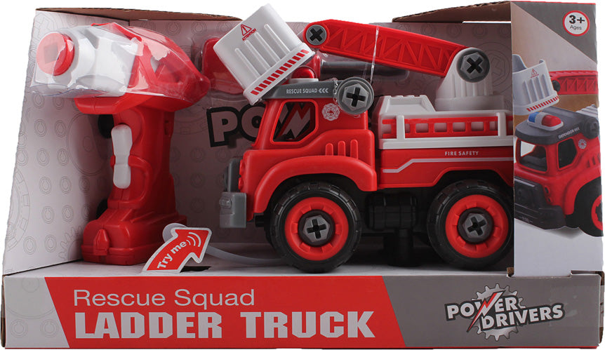 Power Driver Rescue Squad Ladder Truck