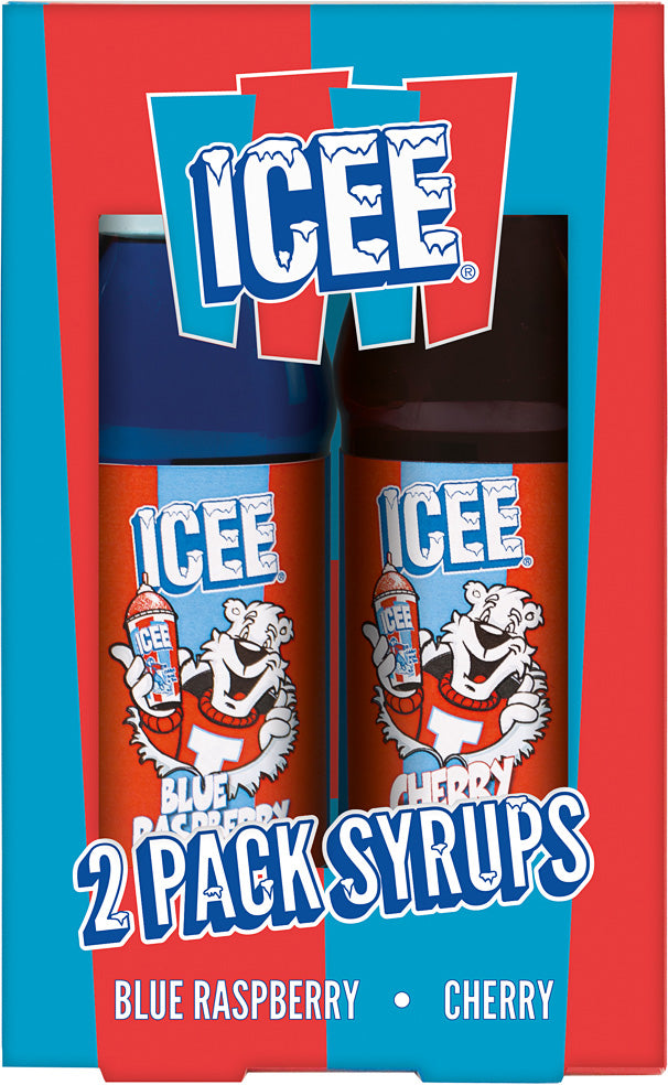 ICEE 2 Pack Syrups - Blue Raspberry & Cherry