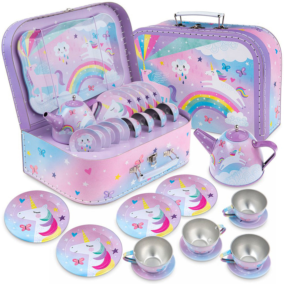15 pc Cotton Candy Tea Set