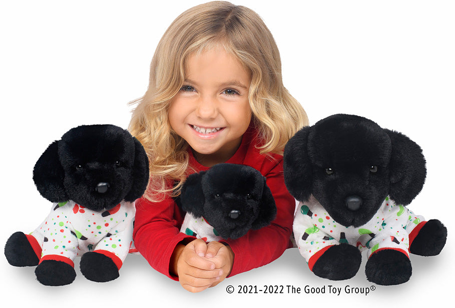 Douglas PJ Pup Black Lab Plush Stuffed Animal - Medium