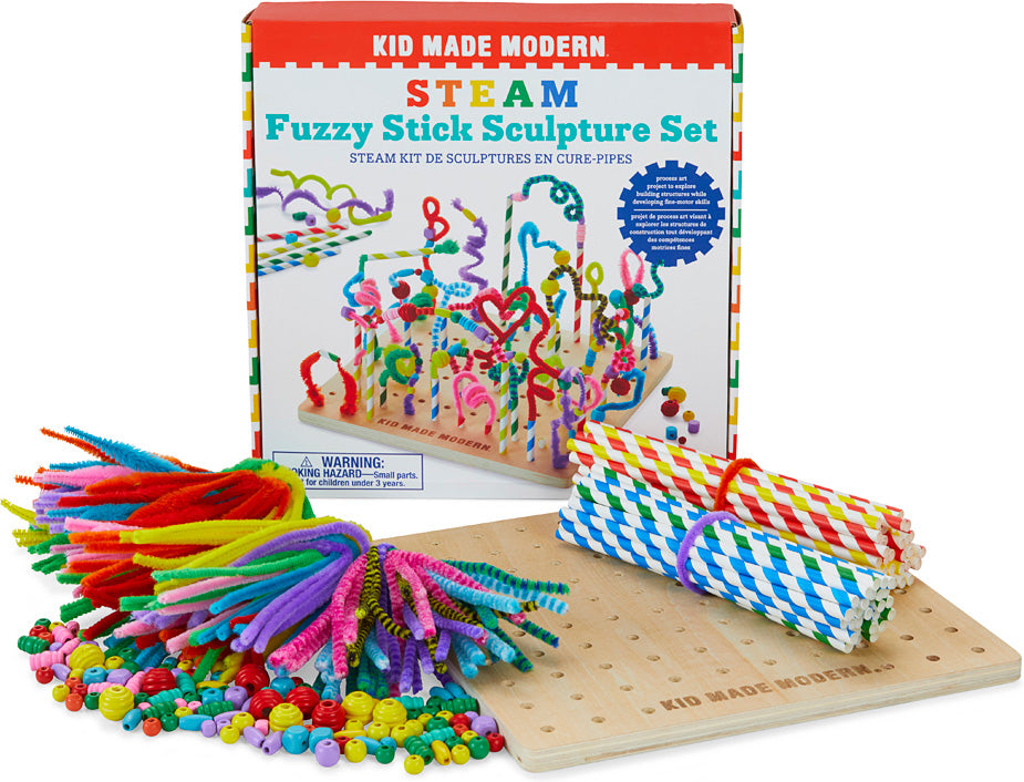 Kid Made Modern STEAM Fuzzy Stick Sculpture Set