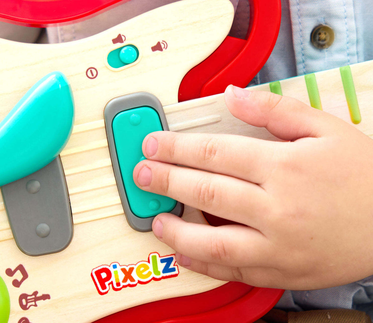 Pixelz Rainbow Rock Pixel Guitar