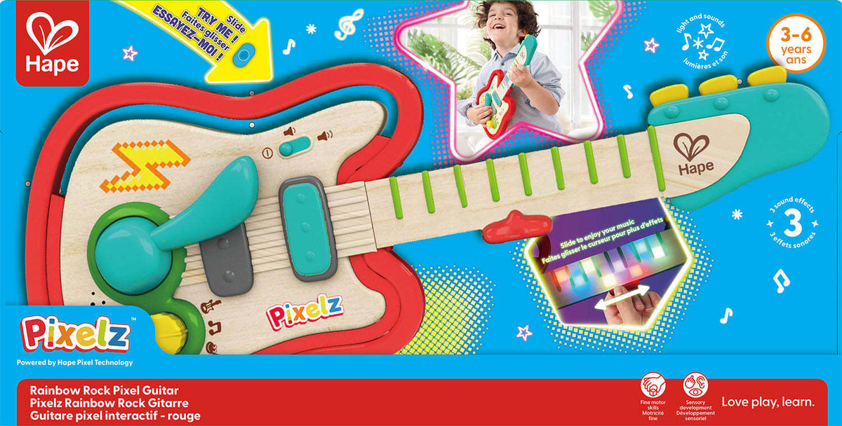 Pixelz Rainbow Rock Pixel Guitar