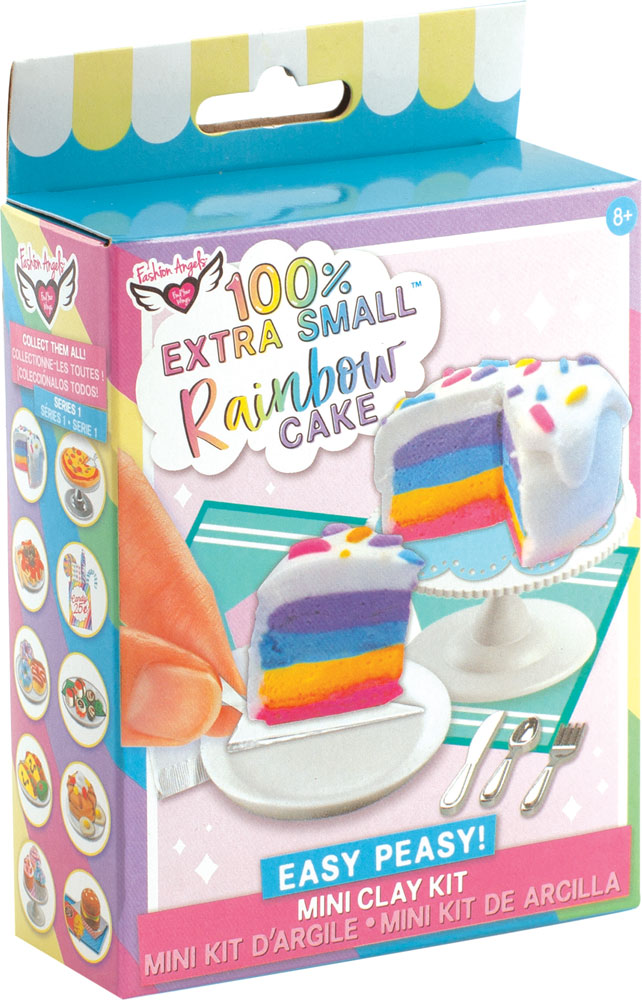 Fashion Angels 100% Extra Small Mini Clay Kit - Rainbow Cake