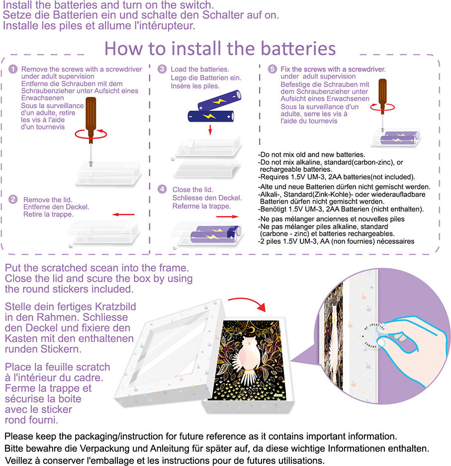 Create Your Own Scratch Art Light Box
