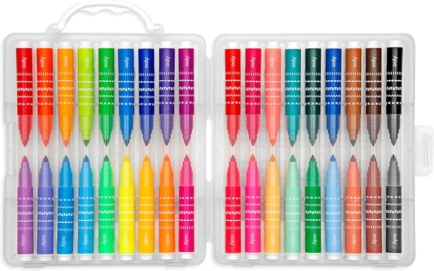 Double Up! 2-in-1 Mini Marker Travel Set - Set of 36