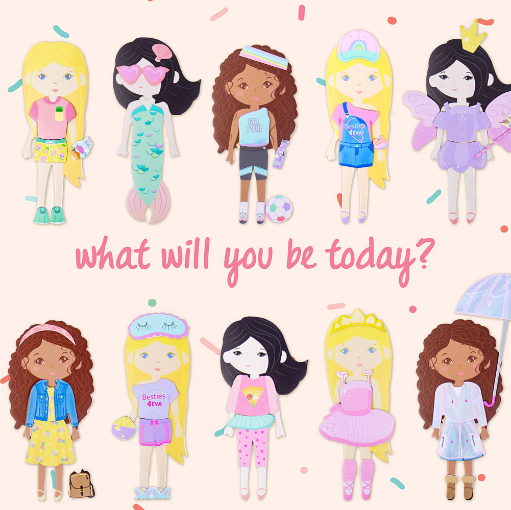 Story Magic Dress-Up Dolls Travel Playset