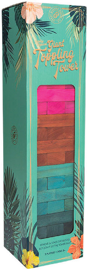 Totally Tropical Giant Toppling Tower