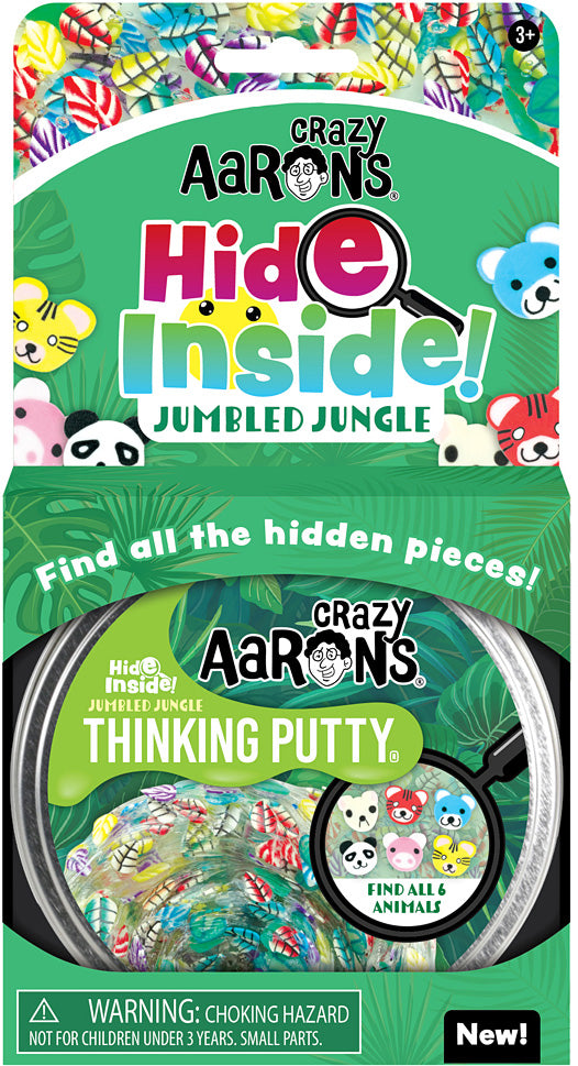 Crazy Aaron's Hide Inside! Jumbled Jungle Thinking Putty