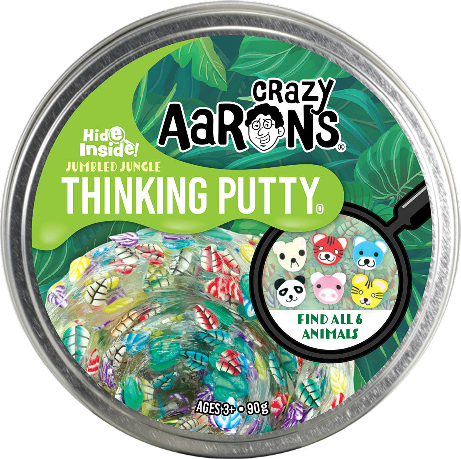 Crazy Aaron's Hide Inside! Jumbled Jungle Thinking Putty