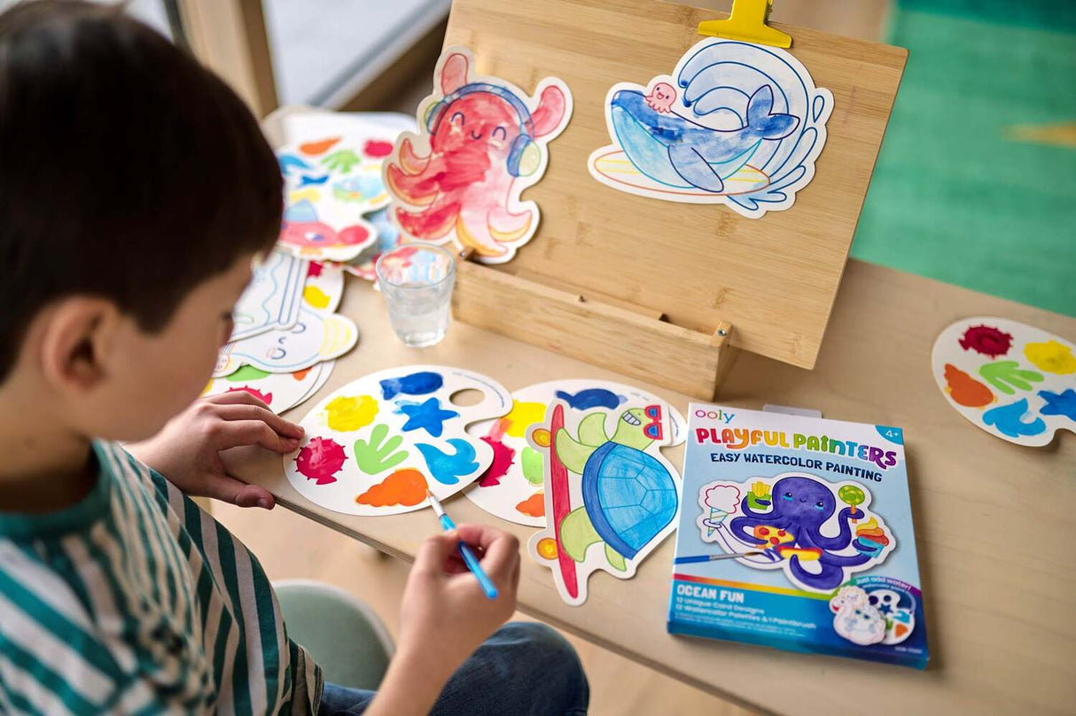 Playful Painters Easy Watercolor Painting - Ocean Fun