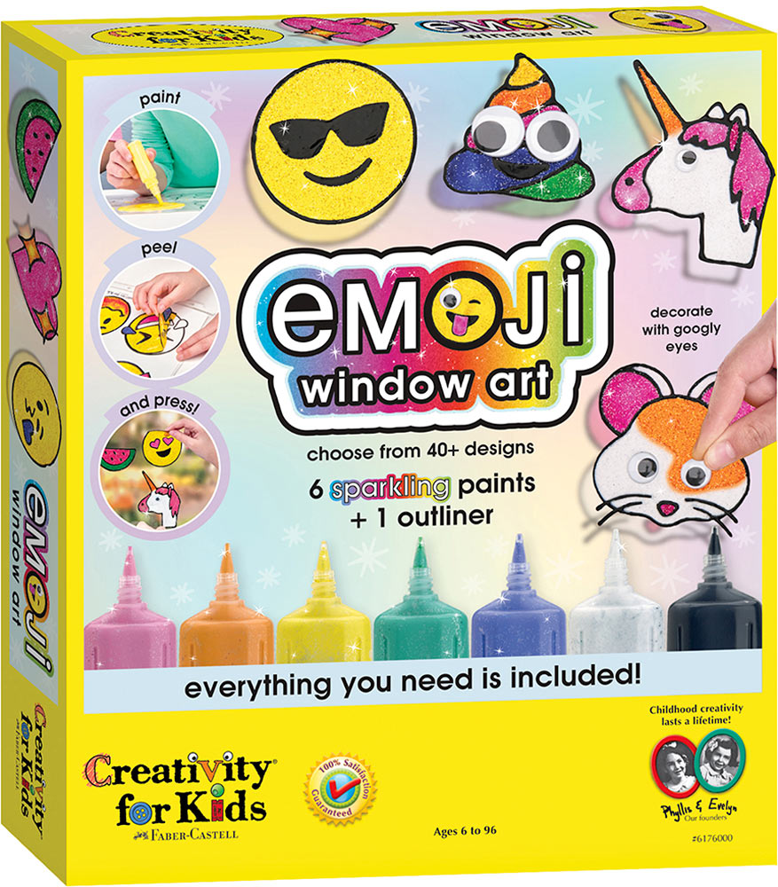 Creativity for Kids Emoji Window Paint Activity Kit