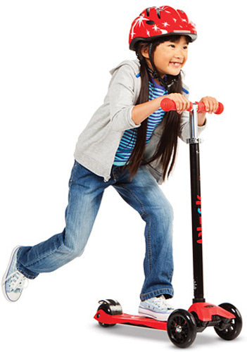 Maxi Kick Scooter Red with T bar Kickboard