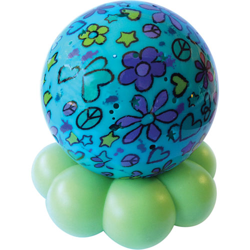 Groovy Globes Aqua Flower