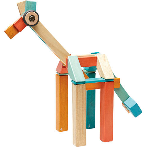 Tegu Magnetic Wooden Blocks Sunset 42 pc set