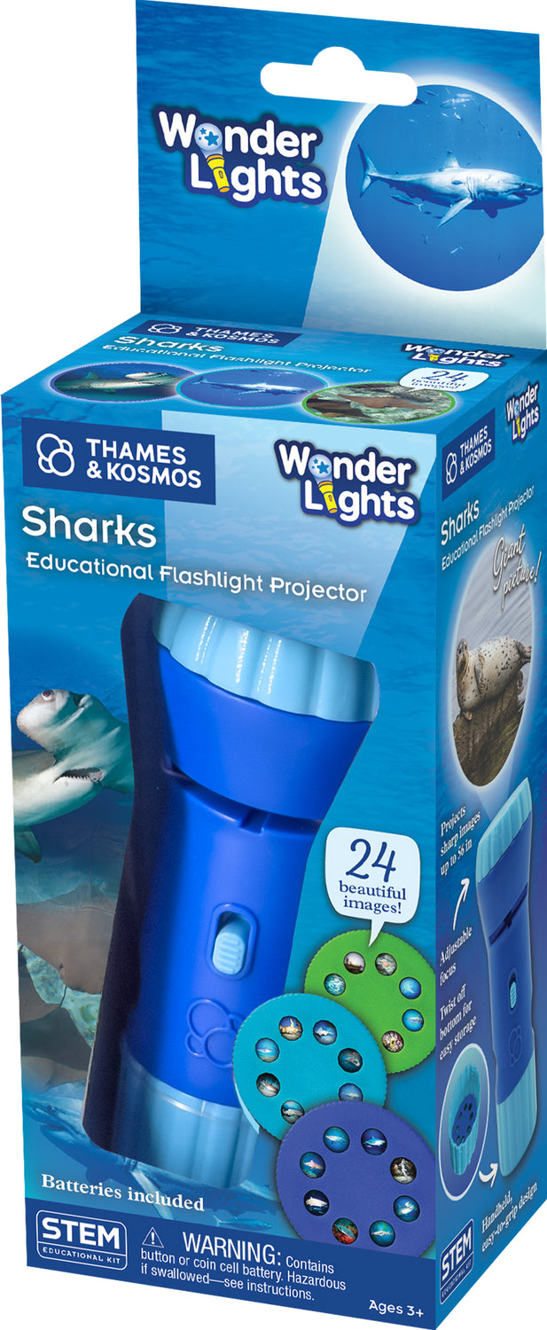 Wonder Lights: Sharks - Educational Flashlight Projector