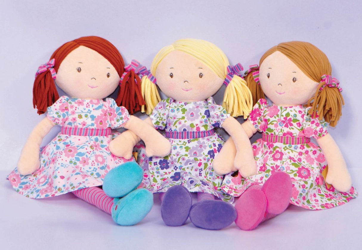 Peggy - Blonde Hair With Lilac & Pink Dress