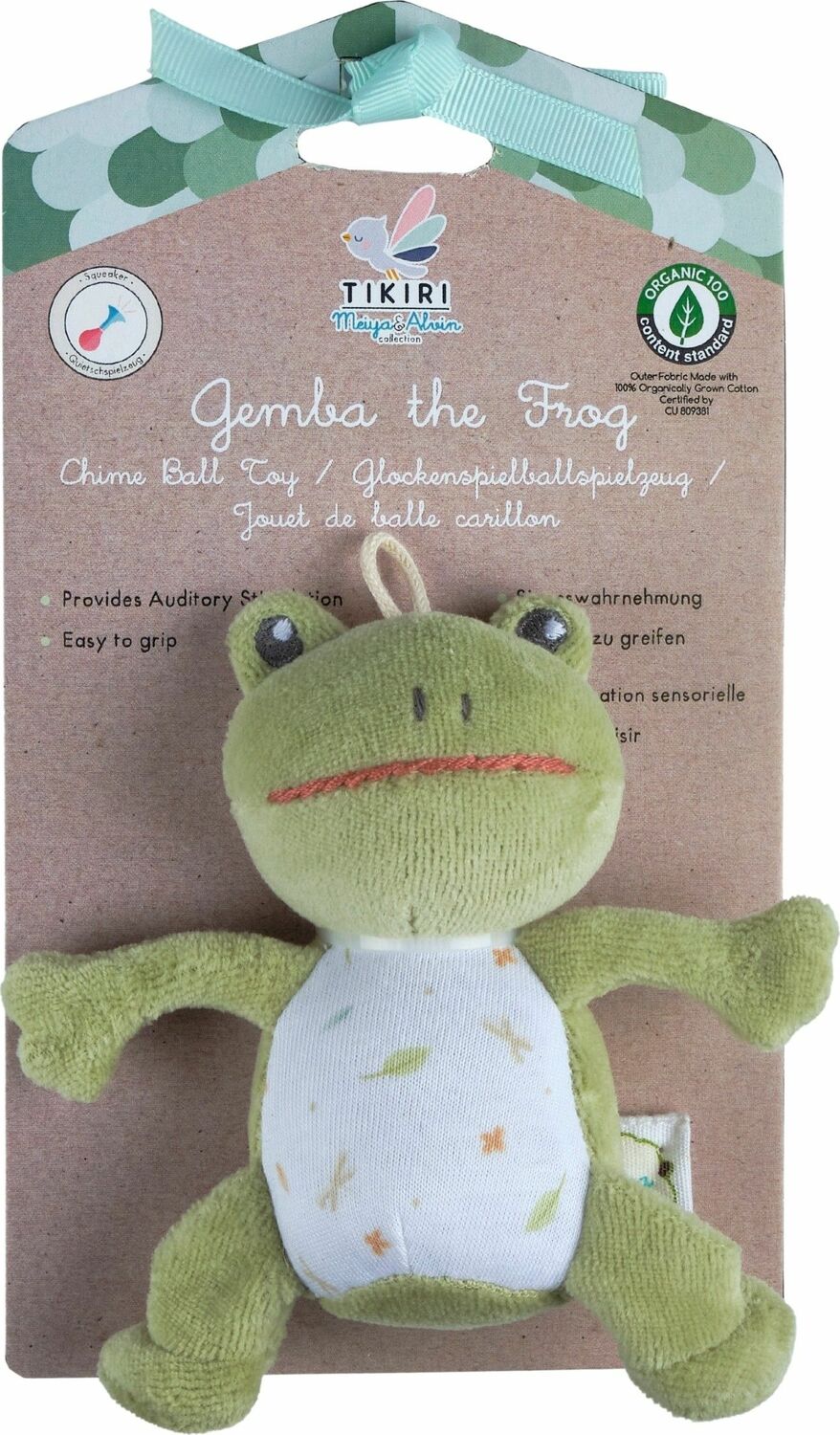 Gemba The Frog - Baby Chime Ball Toy