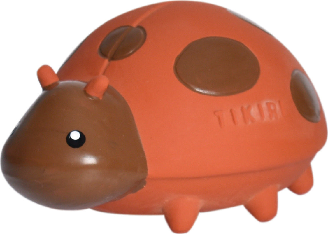 Ladybug Natural Rubber Teether, Rattle & Bath Toy