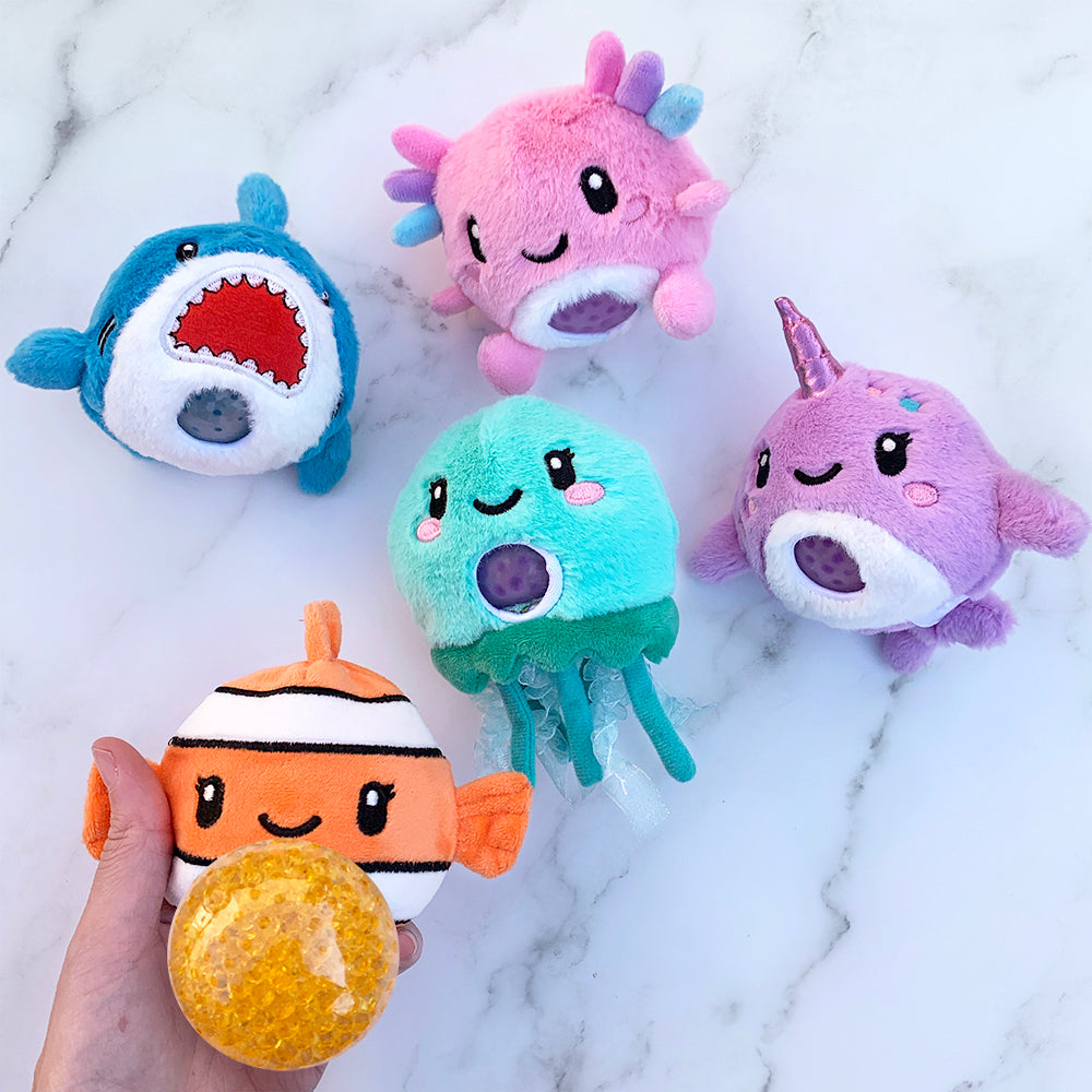 Fintastic Friends Beadie Buddies - Mini Sensory Plush Squishy Toy