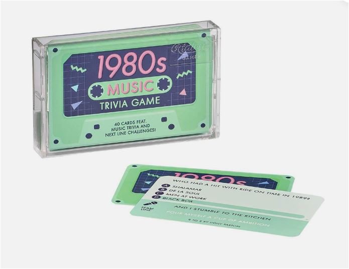 1980s Music Trivia Game Tape