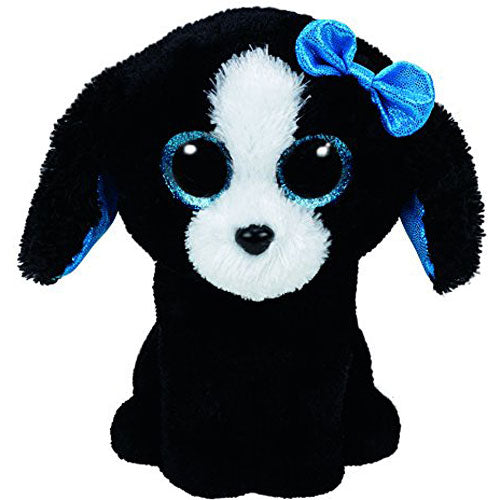 Ty Tracey Dog Plush, Black/White, Regular