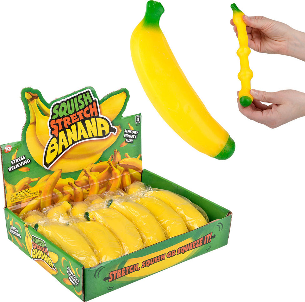 Stretch and Squeeze Banana 5.5" (sold individually)
