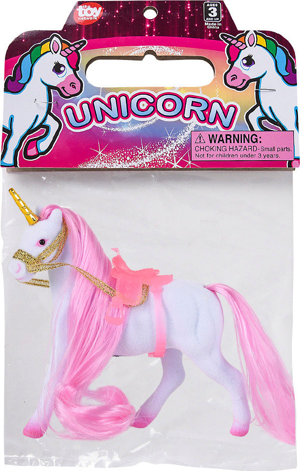 4.5" Flocked Unicorn