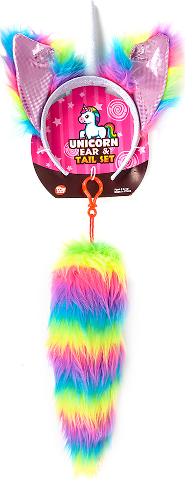 12" Unicorn Headband And Tail