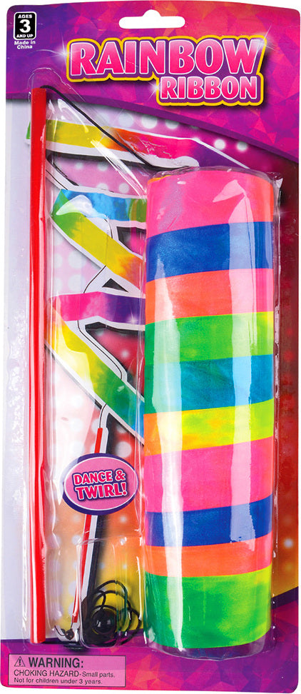 11.75" Rainbow Ribbon Wand