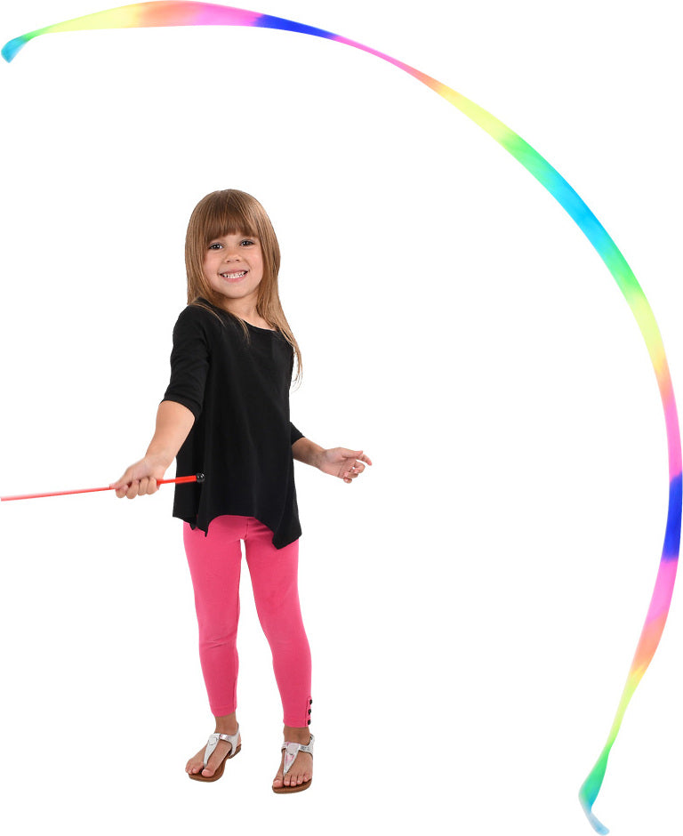 11.75" Rainbow Ribbon Wand