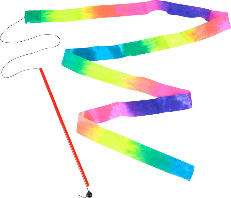 11.75" Rainbow Ribbon Wand