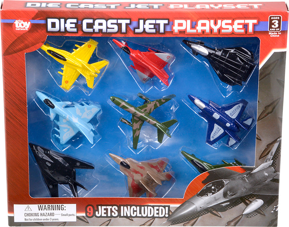 3" Die-cast Jet 9pc Set