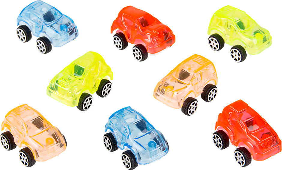 Mini Transparent Action Cars 8 Pack